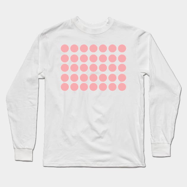 Pink Symetric Dots Long Sleeve T-Shirt by Nathalodi